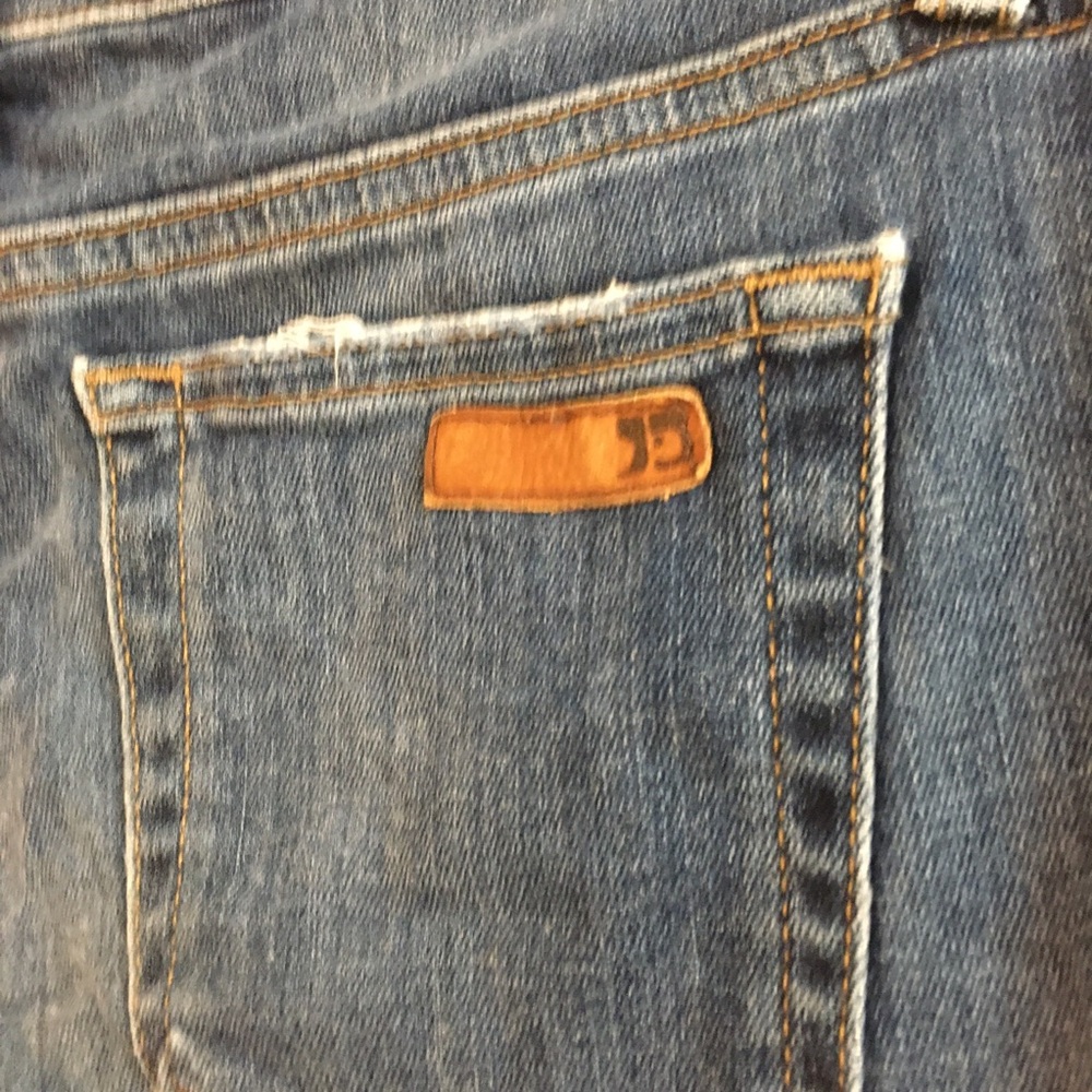Joe’s Jeans Straight Leg Nellie Distressed Jeans Denim Size 29 Blue Stre… - Picture 9 of 12